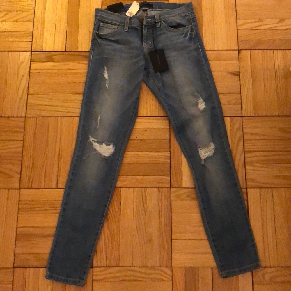 Flying Monkey light wash jeans with rips